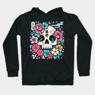 Skull and flowers Hoodie